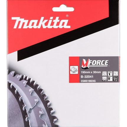 Afbeelding Makita zaagb mforce 190x30x2,0 24t15g B-32041