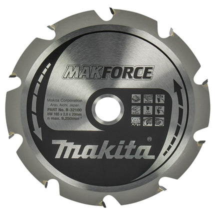 Afbeelding Makita zaagb hout 165x20x2,0 10t 20g B-32100