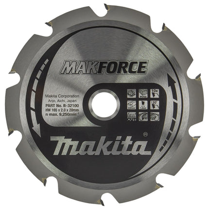 Afbeelding Makita zaagb hout 165x20x2,0 10t 20g B-32100
