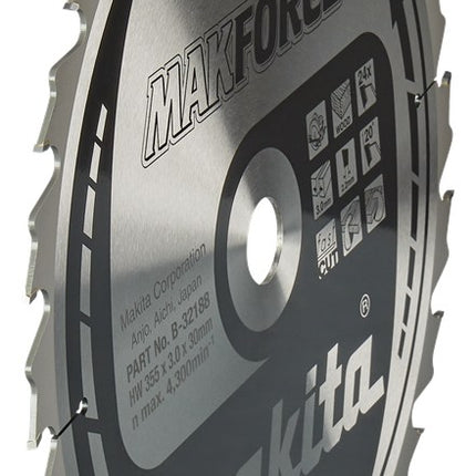 Afbeelding Makita zaagb hout 355x30x3,0 24t 20g B-32188