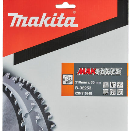 Afbeelding Makita zaagb hout 210x30x2,4 24t 20g B-32253