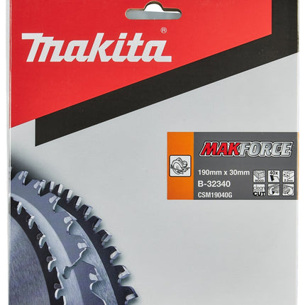 Afbeelding Makita zaagb hout 190x30x2,2 40t 20g B-32340