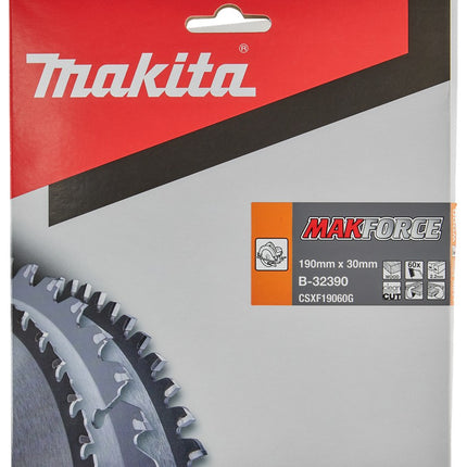 Afbeelding Makita zaagb hout 190x30x2,2 60t 15g B-32390