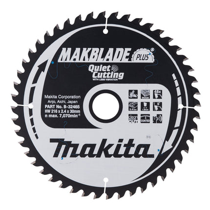 Afbeelding Makita zaagb q c 216x30x2,4 48t 5g B-32465