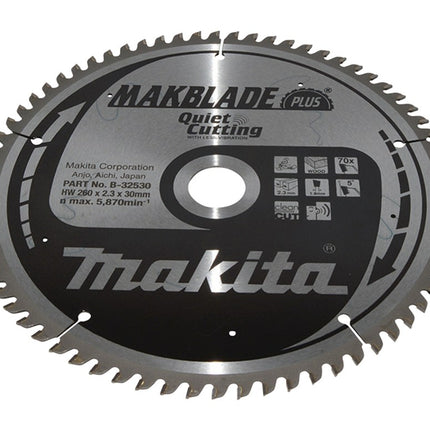 Afbeelding Makita zaagb q c 260x30x2,3 70t 5g B-32530