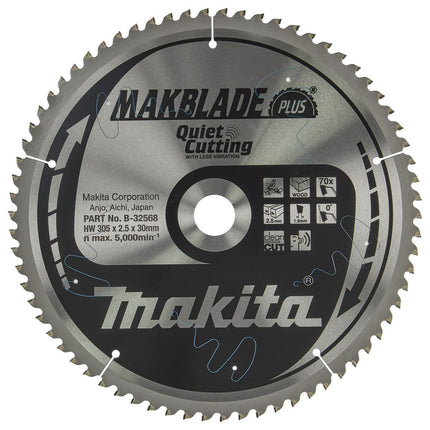 Afbeelding Makita zaagb q c 305x30x2,5 70t 0g B-32568