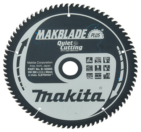 Afbeelding Makita zaagb hout 260x30x80t 5g B-32605