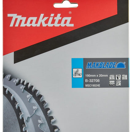 Afbeelding Makita zaagb hout 190x20x2,2 24t 5g B-32708