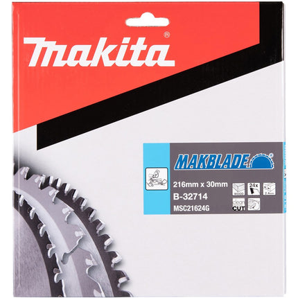 Afbeelding Makita zaagb hout 216x30x2,1 24t B-32714