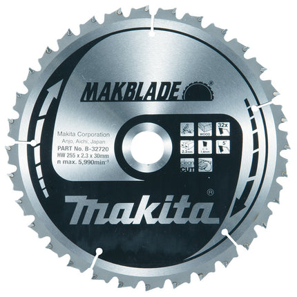 Afbeelding Makita zaagb hout 260x30x2,3 32t 5g B-32720