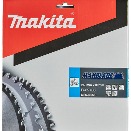 Afbeelding Makita zaagb hout 260x30x2,3 32t 5g B-32736