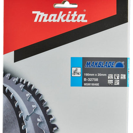 Afbeelding Makita zaagb hout 190x20x2,2 48t 5g B-32758