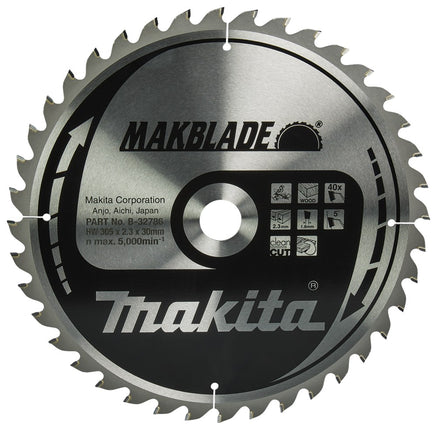 Afbeelding Makita zaagb hout 305x30x2,3 40t 5g B-32786
