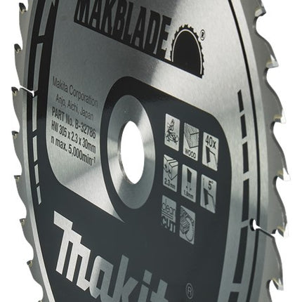 Afbeelding Makita zaagb hout 305x30x2,3 40t 5g B-32786