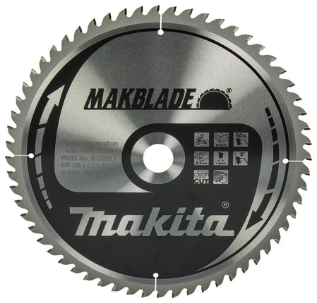 Afbeelding Makita zaagb hout 305x30x2,3 60t 5g B-32817
