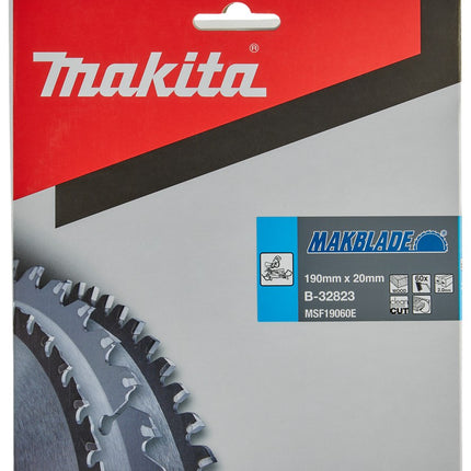 Afbeelding Makita zaagb hout 190x20x2,0 60t 5g B-32823