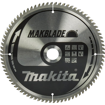 Afbeelding Makita zaagb hout 260x30x2,3 80t 5g B-32845