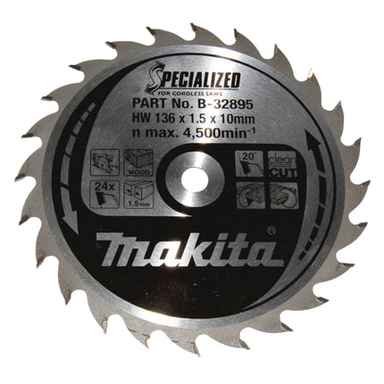 Makita Zaagb Hout 136X10X1,5 24T 20G