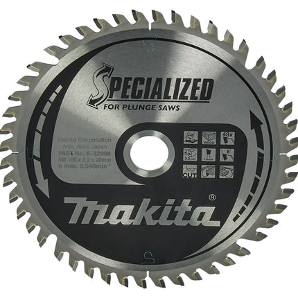 Afbeelding Makita zaagb inval 160x20x2,2 48t 8g B-32998