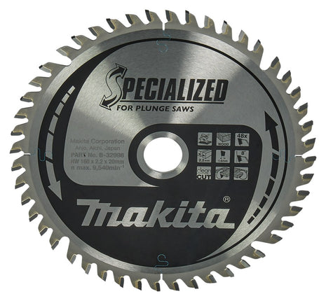 Afbeelding Makita zaagb inval 160x20x2,2 48t 8g B-32998