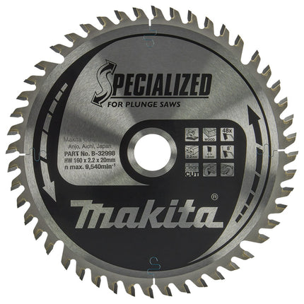 Afbeelding Makita zaagb inval 160x20x2,2 48t 8g B-32998