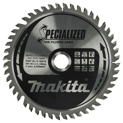 Afbeelding Makita zaagb inval 165x20x2,2 48t 8g B-33015