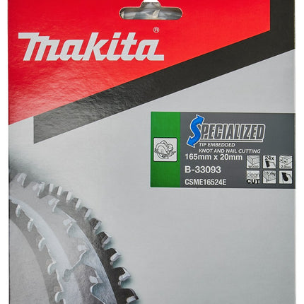 Afbeelding Makita zaagb hout 165x20x24t 23g B-33093