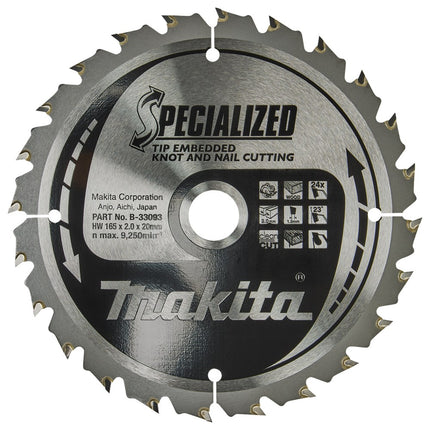 Afbeelding Makita zaagb hout 165x20x24t 23g B-33093