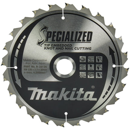 Afbeelding Makita zaagb tipe 235x30x2,3 24t 23g B-33130