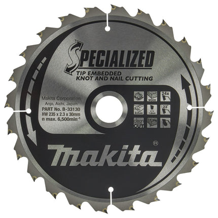 Afbeelding Makita zaagb tipe 235x30x2,3 24t 23g B-33130