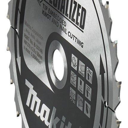 Afbeelding Makita zaagb tipe 270x30x2,6 24t 23g B-33146