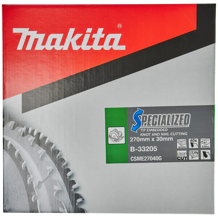 Afbeelding Makita zaagb tipe 270x30x2,6 40t 18g B-33205