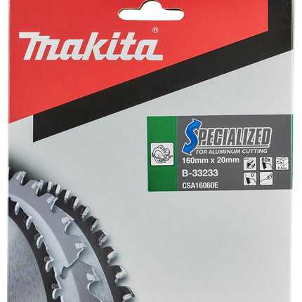 Afbeelding Makita zaagb alu 160x20x2,4 60t 0g B-33233