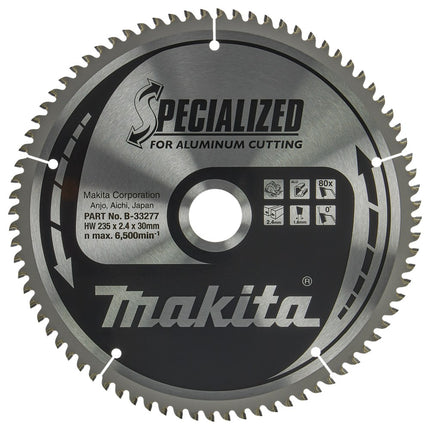 Afbeelding Makita zaagb alu 235x30x2,4 80t 0g B-33277