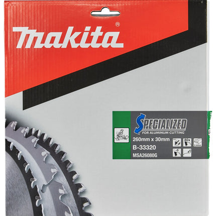 Afbeelding Makita zaagb alu 260x30x2,4 80t -5g B-33320