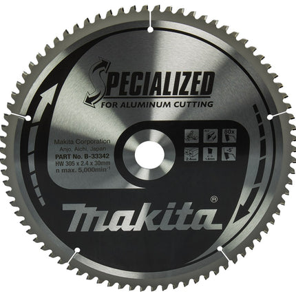 Afbeelding Makita zaagb alu 305x30x2,4 80t -5g B-33342