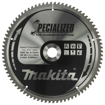 Afbeelding Makita zaagb alu 305x30x2,4 80t -5g B-33342