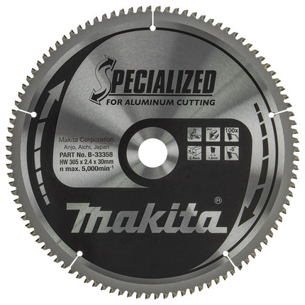 Afbeelding Makita zaagb alu 305x30x2,4 100t -5g B-33358