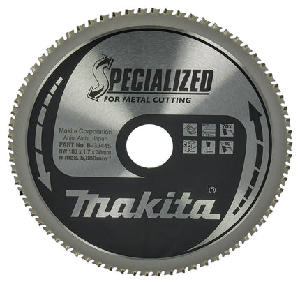 Afbeelding Makita zaagb met. 185x30x1,7 70t -10g B-33445