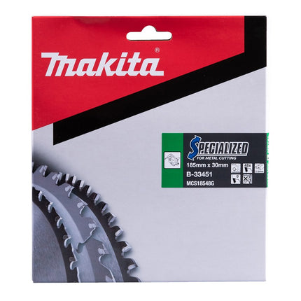 Afbeelding Makita zaagb met. 185x30x2,0 48t 0g B-33451