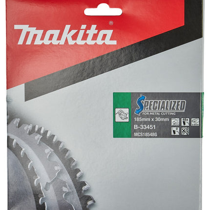 Afbeelding Makita zaagb met. 185x30x2,0 48t 0g B-33451