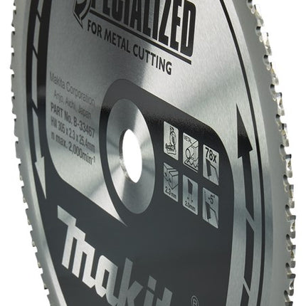 Afbeelding Makita zaagb met. 305x25,4x2,3 78t 0g B-33467