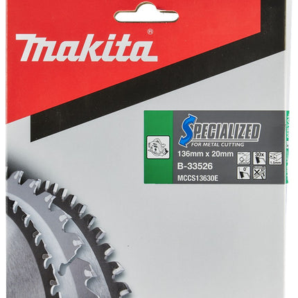 Afbeelding Makita zaagb met. 136x20x1,5 30t 0g B-33526