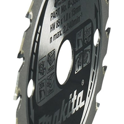 Afbeelding Makita zaagb hout 85x15x1,0 20t 10g B-33576