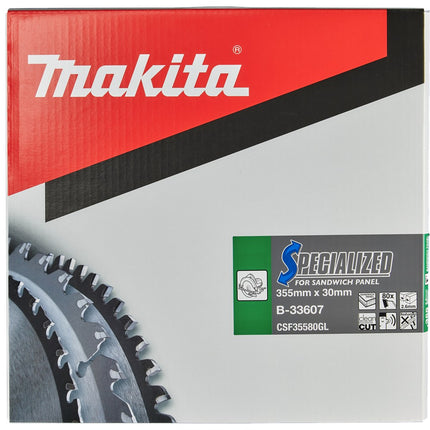 Afbeelding Makita zaagb sandwp 355x30x2,6 80t 0g B-33607