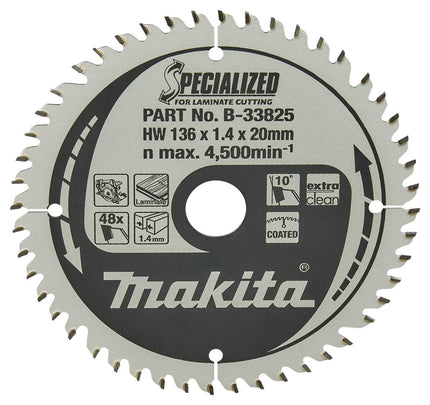 Afbeelding Makita zaagb lami 136x20x1,45 48t 10g B-33825