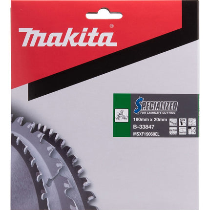 Afbeelding Makita zaagb lami 190x30x2,0 60t 20g B-33847