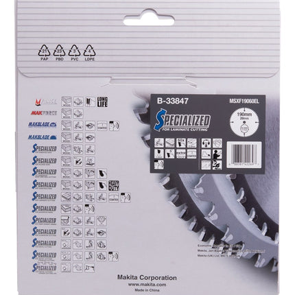 Afbeelding Makita zaagb lami 190x30x2,0 60t 20g B-33847