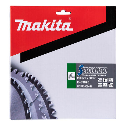 Afbeelding Makita zaagb laminaat260x30x2,5 84t5g B-33875