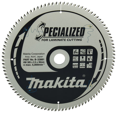 Afbeelding Makita zaagb laminaat305x30x2,5 96t5g B-33881